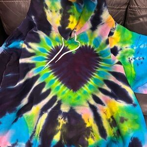 Tie-Dye Heart Hoodie